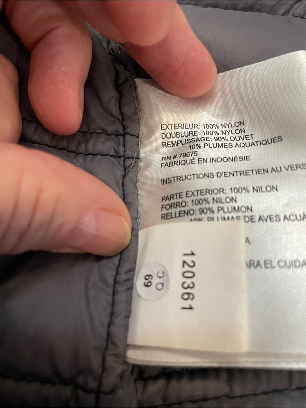 Women's Michael Korrs Black Quilted Puffer Jacket with High Collar. Down S - Picture 9 of 10